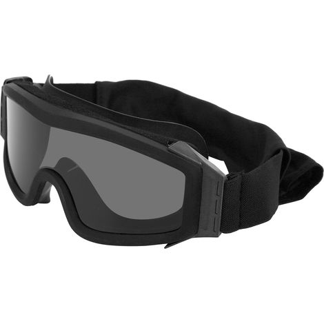 Lunettes de protection motocross anti-buée pour VTT et quad, résistantes à la poussière et au vent, couleur noire (1/5)
