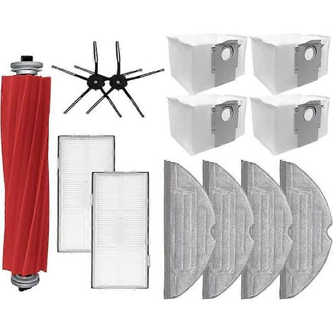 Filtre pour aspirateur brosse pour aspirateur Filtre de brosse pour aspirateur filtre de Roborock S7 Maxv Ultra S7 Pro Ultra Robot Aspirateur Accessoires HEPA Rolling Brosse Main Side Brosse Serpilliè (1/5)
