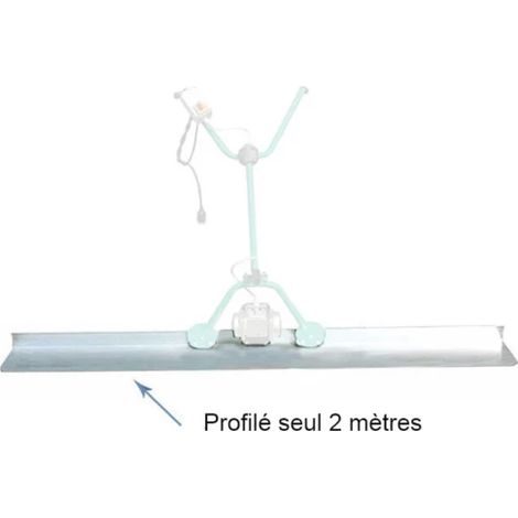 Profilé aluminium 2 M pour règle vibrante IMER (1/2)