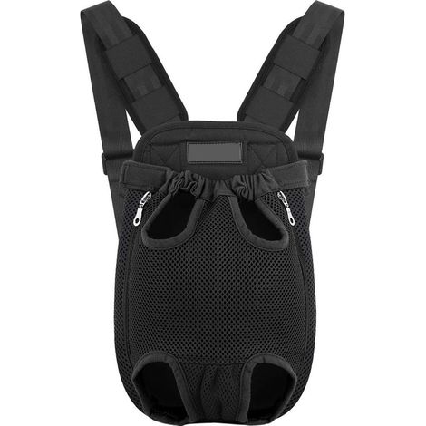 Sac à Dos Animal - 1 pièce XL Noir - Respirant Transport Chien Chat Moyen Petit (1/5)
