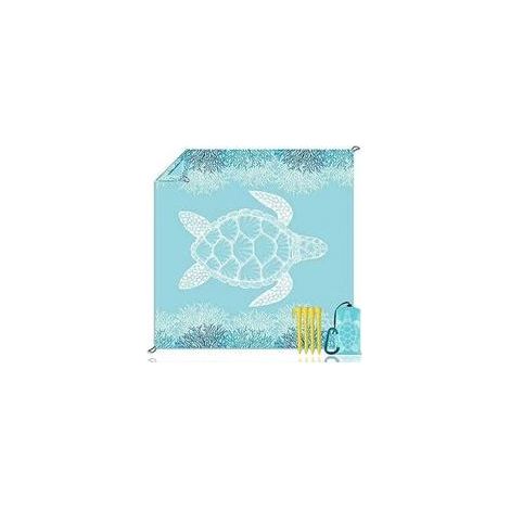 Couverture de plage légère et imperméable, grande taille, pliable et idéale pour les voyages et le camping (1/5)