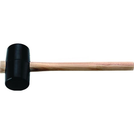 Gummihammer Kopf-D.54mm Kopf-L.90mm schwarz ES 90 Shore A flache Bahn TECWERK