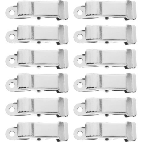 BESPORTBLE Lot de 12 mini pinces crocodiles en fer argenté pour (1/5)