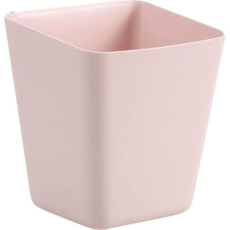 Étagère de bureau, étagère suspendue, boîte de rangement, petite boîte, porte-stylo, panier de rangement simple, boîte de rangement de bureau pour divers objets, ensemble de 3 pièces (rose) (1/5)