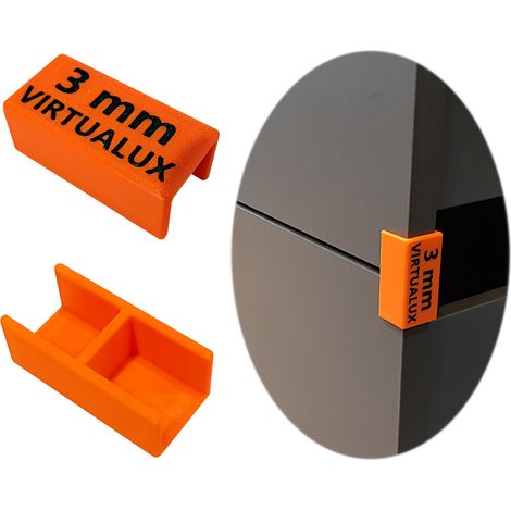 Set mit 2 Schreinergriffen für Fronten, Spalt 3 mm (1/5)