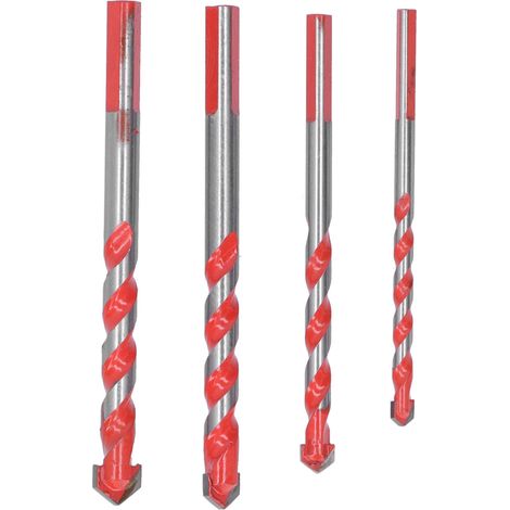 Set mit 4 Multifunktionsbohrern: 6 mm, 8 mm, 10 mm und 12 mm. Werkzeug zur Lochvergrößerung. (1/5)