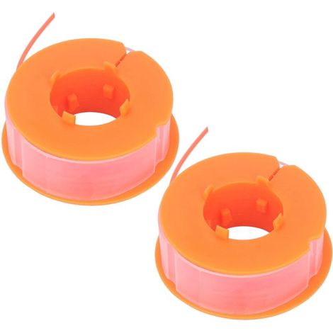 TONYSA 2pcs Brushcutter Spool Line, Lawnmower Spool Line Nylon Mower Accessory Replacement Suitable for Bosch Art 30 Art 30FA (Orange) (1/5)