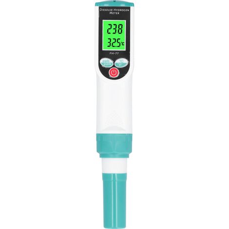 Medidor de Hidrógeno Disuelto en Agua, Pantalla LCD y Compensación Térmica Automática 0-50°C, Electrodos Extraíbles – Ideal para Análisis de Calidad del Agua Doméstica (1/5)