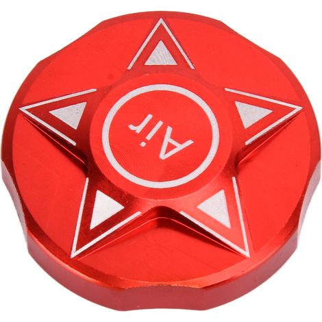 Protecteur de valve avant en aluminium pour VTT et vélo de route, couleur rouge, alliage léger (1/5)