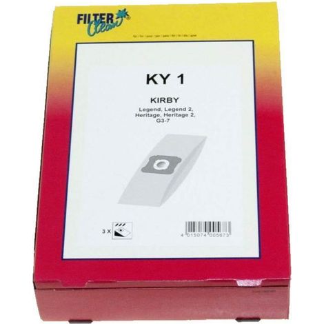 Filter Clean KY1 3x sacchi sacchetti aspirapolvere Kirby Legend Heritage G3 G7