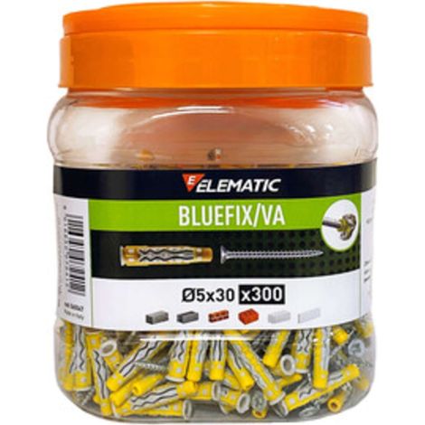 ELEMATIC TASSELLO BLUEFIX VA 5X30 C/VITE BARAT 300PZ - 1 pezzo
