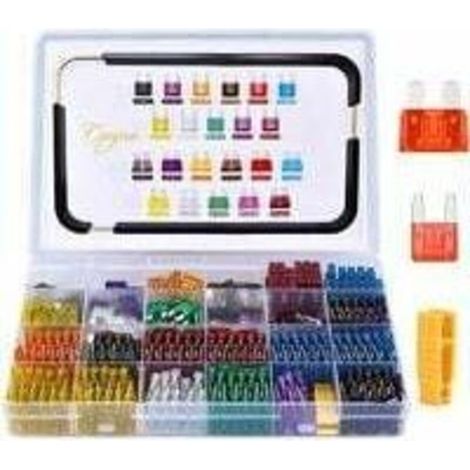 150pcs Mini Fusible Voiture +150pcs Fusibles Voiture Moyenne - 11 Spécifications Fusible Auto: 2A 3A 5A 7.5A 10A 15A 20A 25A 30A 35A 40A, Avec un Petit Clip pour Fusible de Rechange (1/5)