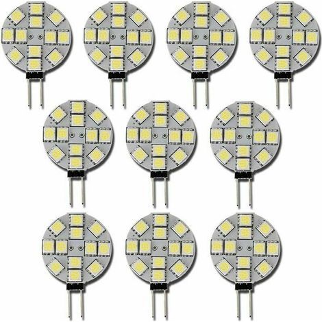 10x Ampoule LED G4 DC 12V Non dimmable Blanc 6000K Ampoule de lumière Remplacement 20W Lampe halogène pour Cuisine Camping-Car RV remorque Bateau (1/5)