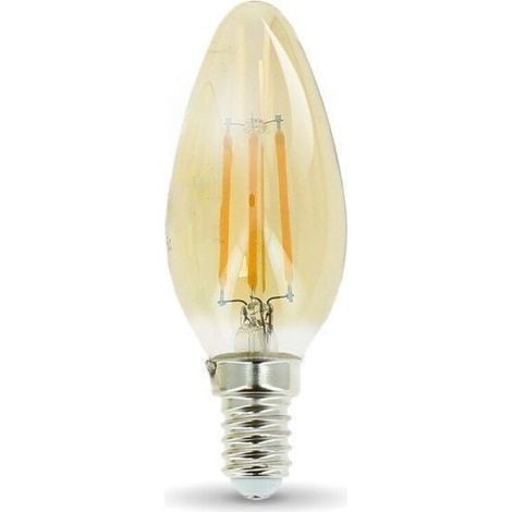 E14-Glühbirne, 4 W, entspricht 40 Watt, gelb - E14-Glühbirne, 4 W, entspricht 40 Watt, gelb - E14-Glühbirne, 4 W, entspricht 40 Watt, gelb (1/4)