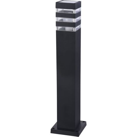 Lampione Per Esterno Moderno Alluminio Nero 1 Luce E27 60W Ip54 (1/6)