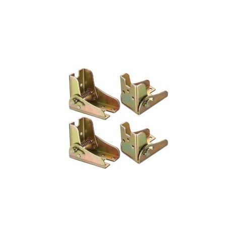 4 patas plegables para mesa con mecanismo de bloqueo, pata plegable autoblocante de 90 grados, soporte plegable con bloqueo, bisagra plegable para tableros de mesa, camas y armarios - Crezuo (1/4)