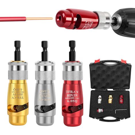 Outil électrique universel à dénuder les fils, alliage, réglable 2,5/4/6 mm², pour perceuse (1/5)