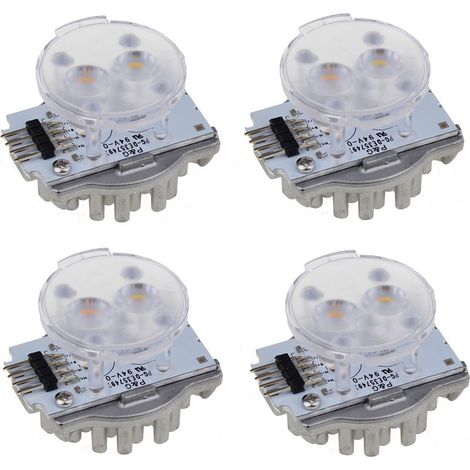 Novy – Spot encastrable dualux 4 pièces – Lumière blanche chaude – 10W – 230V – Pour plafond et mur – 906310 (1/3)