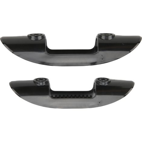 Lot de 2 clips de fixation pour pagaie de kayak, en plastique noir résistant à la corrosion, universels pour bateaux (1/5)