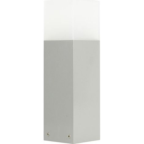 Paletto luce esterno 33cm E27 argento IP44 SU-MA Cube (1/5)