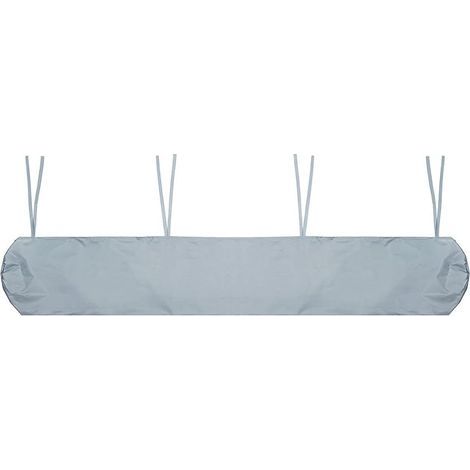 Housse de protection pour auvent gris 250 x 27 cm, 1 housse imperméable pour auvent, protection anti-poussière pour extérieur (1/5)