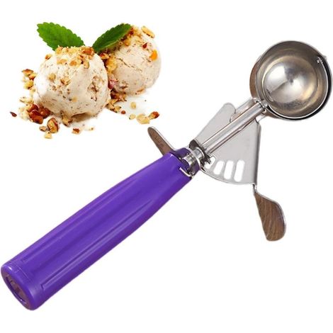 Kekslöffel zum Backen, Eiskugelportionierer aus Stahl (1/5)
