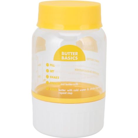 Beyamis Beurre multifonctionnel en plastique, séparateur de crème, bouteille idéale pour la fabrication du beurre en cuisine et pâtisserie. (1/5)