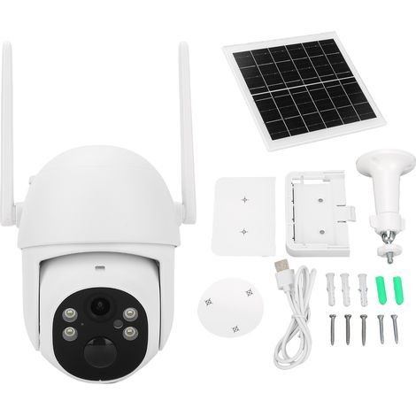 3MP Outdoor Wireless Solar Security Camera with PT Function, PIR Sensor and Two-Way Communication (1/5)