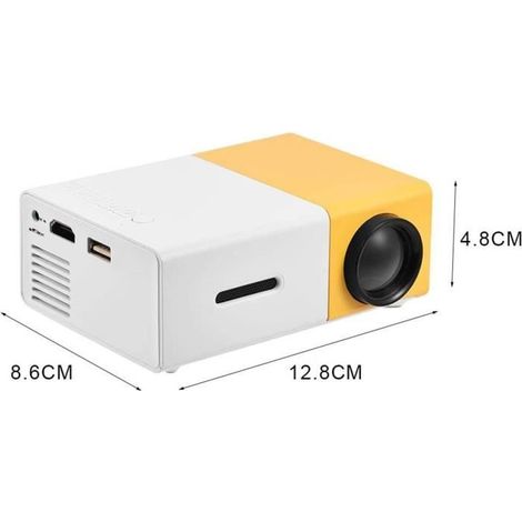 Filiyano – projecteur home cinéma LED – Mini projecteur home cinéma LED portable HD 1080p HDMI AV USB avec carte mémoire - CUQUE (1/4)