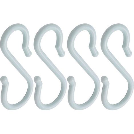 4 crochets en forme de S pour bols à punch en plastique bleu (1/5)