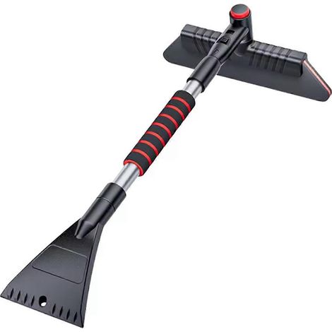 Pelle à neige 2 en 1 pour voiture, multifonctionnelle, pour pare-brise, grattoir à glace et balai de dégivrage. (1/5)