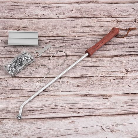 Branding Iron - Steel BBQ Branding Tool With Interchangeable Letters - For Meat Vegetables Grilling - 43 Cm - 52 Letters Included (1/5)