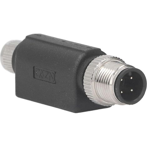 Luftfahrt-Steckverbinder, 4-polig, Metall, Stecker/Buchse, Einbau, M12 auf M8, Typ I, verzweigt, 60 V