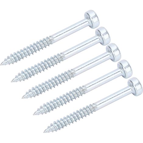 Vis à bois autoforeuses 100 pièces, tête fraisée carrée, filetage fin, acier zingué, 38 mm (1,5 pouce), visserie robuste pour fixation (1/5)