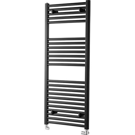 Heatwave Tempo Black Ladder Towel Rail 1200mm (H) x 600mm (W) (1/2)