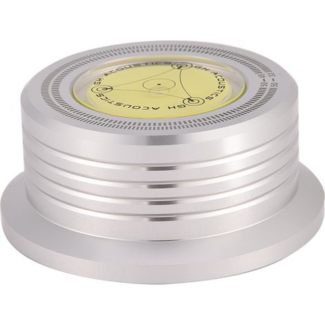 Disque stabilisateur 33 tours avec niveau à bulle pour platine vinyle - Compatible tourne-disques 50Hz (1/5)