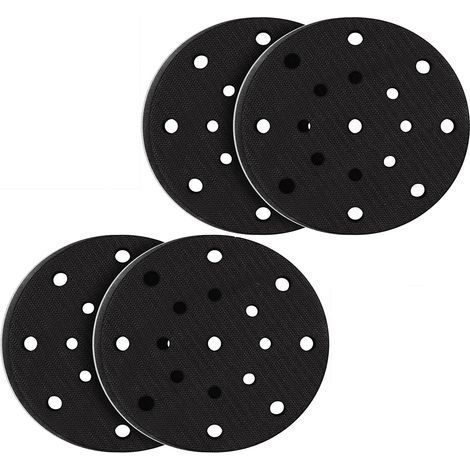 4 PièCes 150mm Tampon de Ponçage Souple ,Interface mousse souple doux pour plateau de ponçage et polissage, Protection contre le bruit( 17 trous) (1/5)
