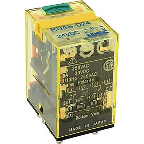 Idec RU Series Industrierelais Nennspannung: 24 V/DC Schaltstrom (max.): 6 A 1 St.