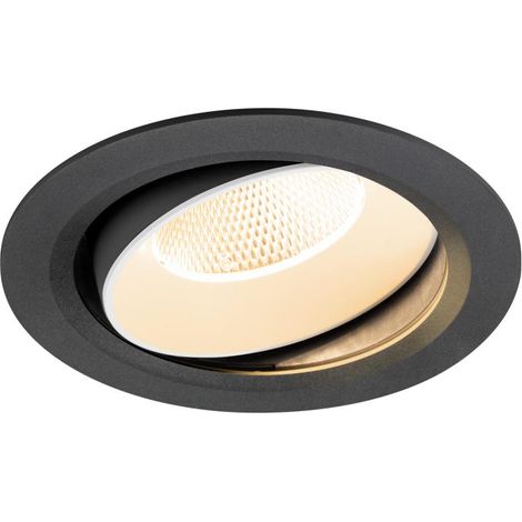 Encastré downlight NUMINOS® MOVE XL 2700 K 20° IP20 rond noir / blanc - SLV - 1009973