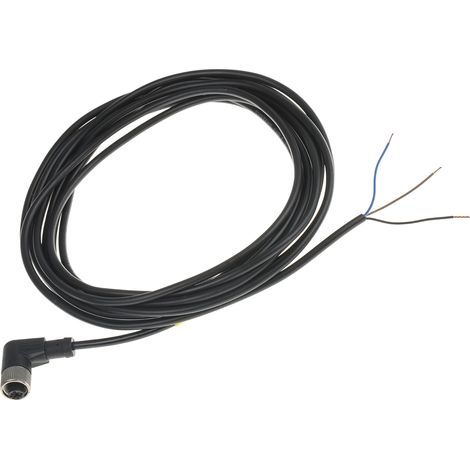 Cordon RS PRO 3 conducteurs , M12 Femelle, 5m ( Prix pour 1 )