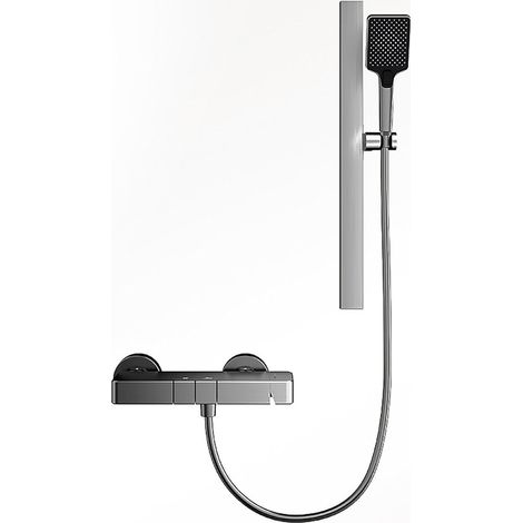Badewannenmischbatterie mit Handbrause, Badewannenarmatur mit Wasserfall-Handbrause, Badezimmerarmatur, Dusch- und Badewannenarmaturen, Doppelsteuerung, heiß und kalt