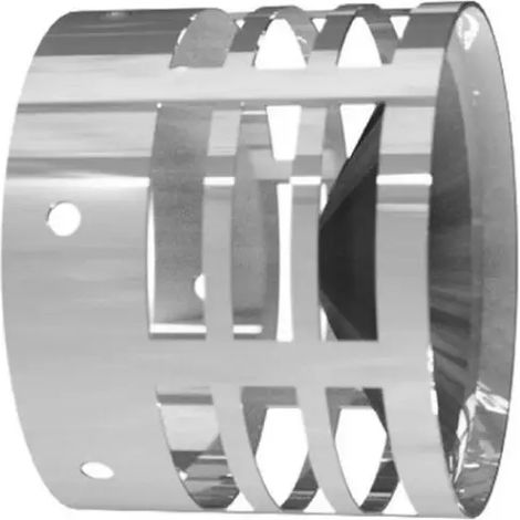 Terminale scarico fumi orizzontale inox aisi 304 ø80 PUCCI