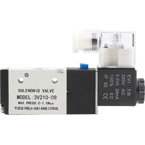 Stück pneumatisches Magnetventil 3-Wege 2-Positionen Typ G1/4 0,15 - -0,8 MPa (AC220V)