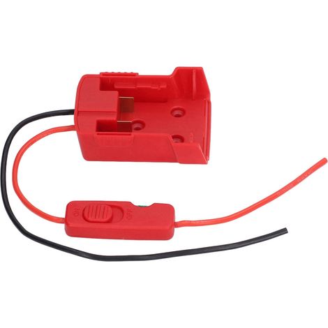 Adaptateur de batterie avec fusible 30 A, borne de sécurité, convertisseur de batterie au lithium ABS pratique pour M18 18 V (1/5)