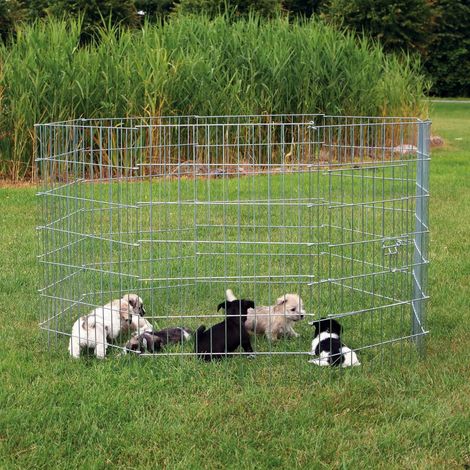 Trixie Cerramiento cachorros galvaniz, 8 paneles 61x91 cm