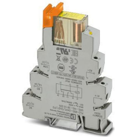 Phoenix Contact PLC-RSC- 24DC/2X21/FG Relaisbaustein Nennspannung: 24 V/DC Schaltstrom (max.): 6 A 2