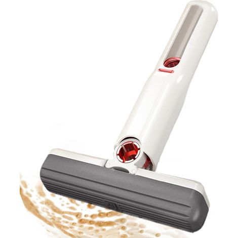 Small Squeeze Mop, Self-Squeeze Desktop Mop with Absorbent Sponge, Lazy Hand Mop for Wet and Dry Use, Household Sponge Mop for Bathroom, Kitchen, Glass, Car, Living Room (1/5)