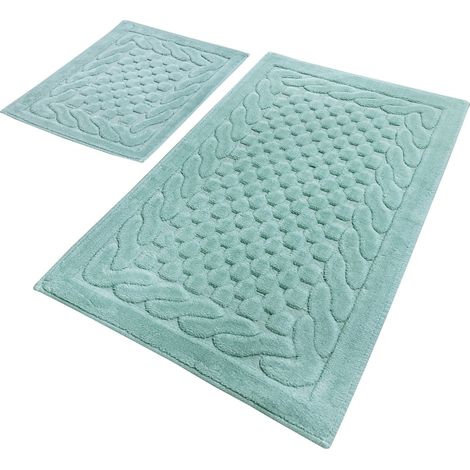 Set de alfombras de baño  (2 piezas) menta