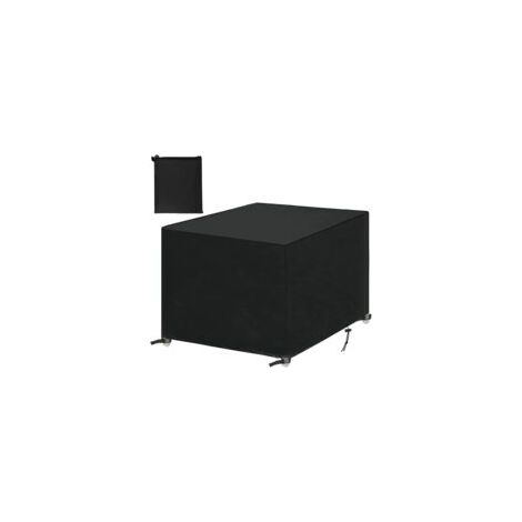 LAN Housses de Meubles de Jardin, Housse Salon de Jardin Bache de Protection Table Extérieur Imperméable 420D Oxford Anti-UV Résistance au Vent Carré 140x140x90cm (1/4)