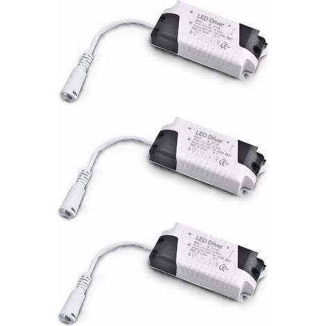 Pack x3 Transformateur Driver 18W-24W DC, entrée multi-tension 85-265V Ac 50/60Hz, sortie 36-72 Vdc 240-260 mA. Valable pour remplacer les downlights et autres équipements LED (1/4)